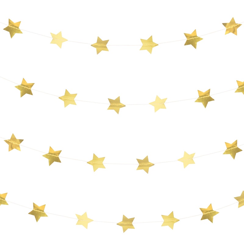 Foil Garland - Tiny Golden Stars