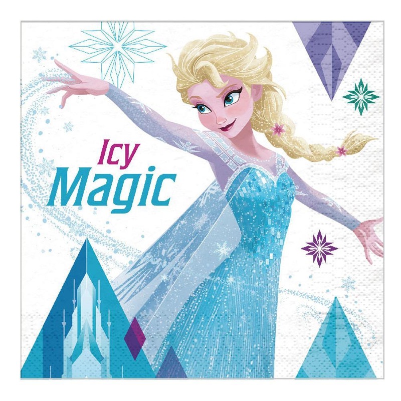 Frozen Elsa Napkin Luncheon 33cm x 33cm - Pack of 20