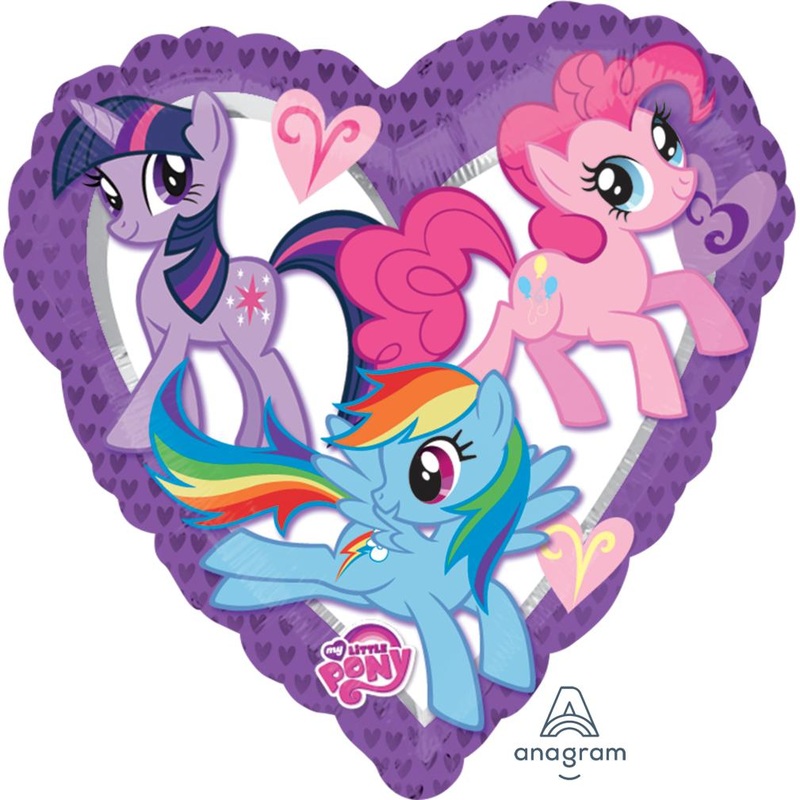 My Little Pony Happy Heart Foil Balloon 18in / 45cm