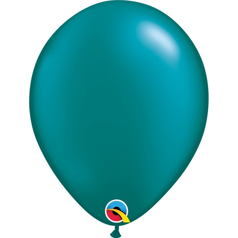 Pearl Teal Round Plain Latex Balloon 11in / 28cm