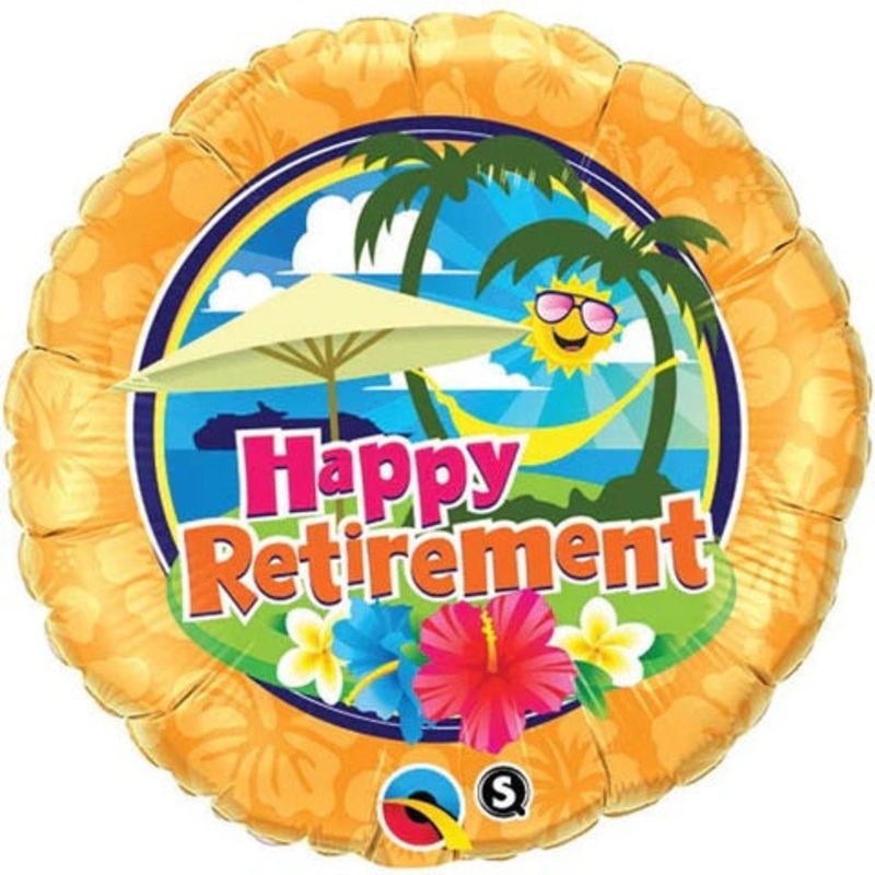 Qualatex Retirement Sunshine Foil Balloon 18in