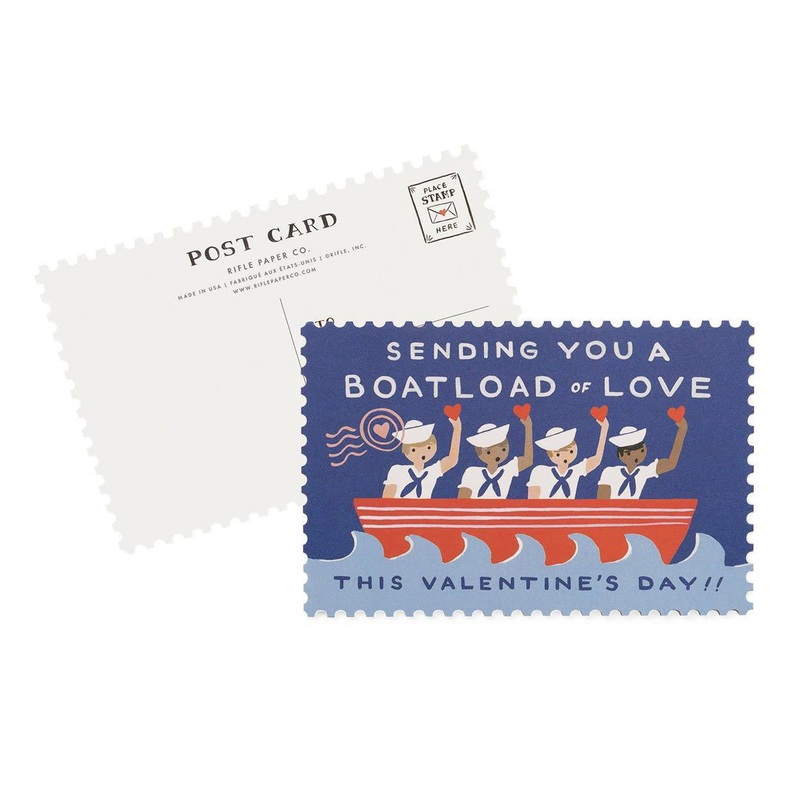 Rifle Paper Co Boatload of Love Postcard