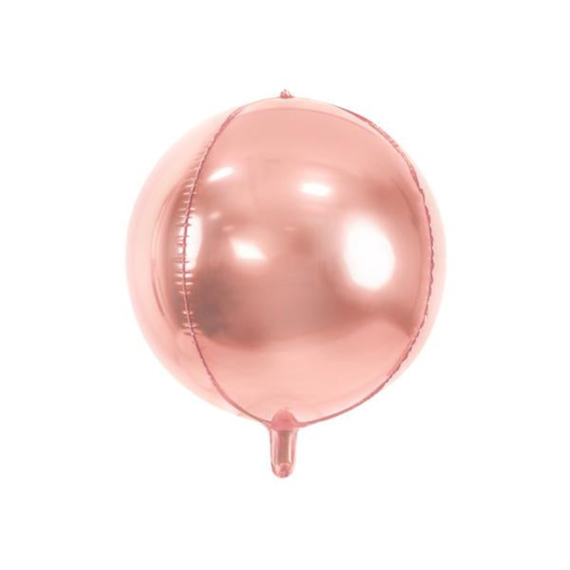 Rose Gold Spherical Plain Foil Balloon 18in / 45cm