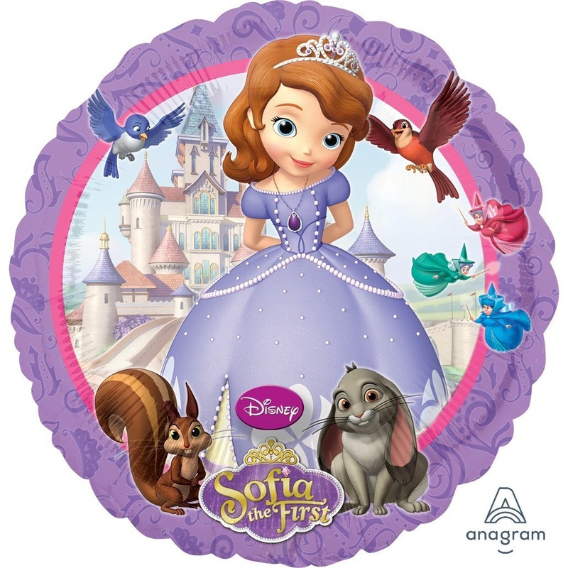 Sofia The First Round Foil Balloon 17in / 44cm