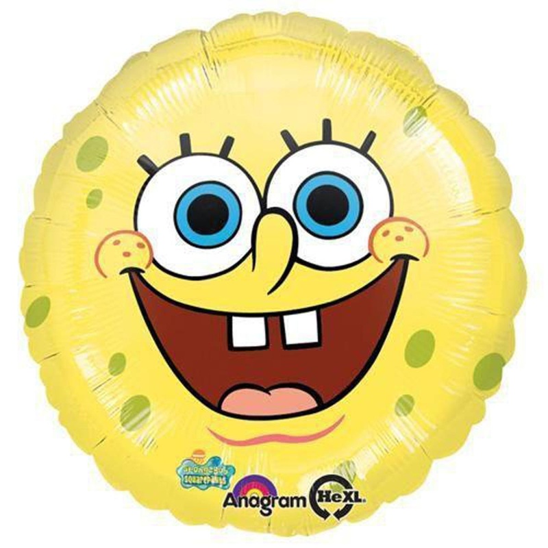 SpongeBob Smiles Round Foil Balloon 18in / 46cm