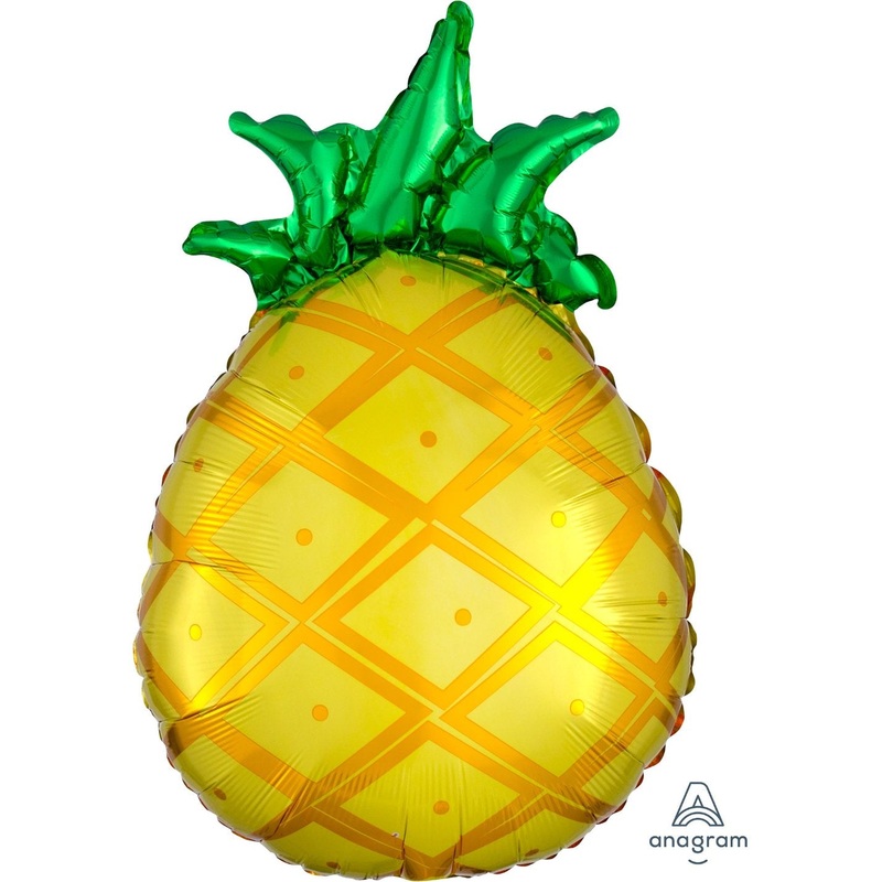 Tropical Pineapple Foil Balloon 21in / 53cm