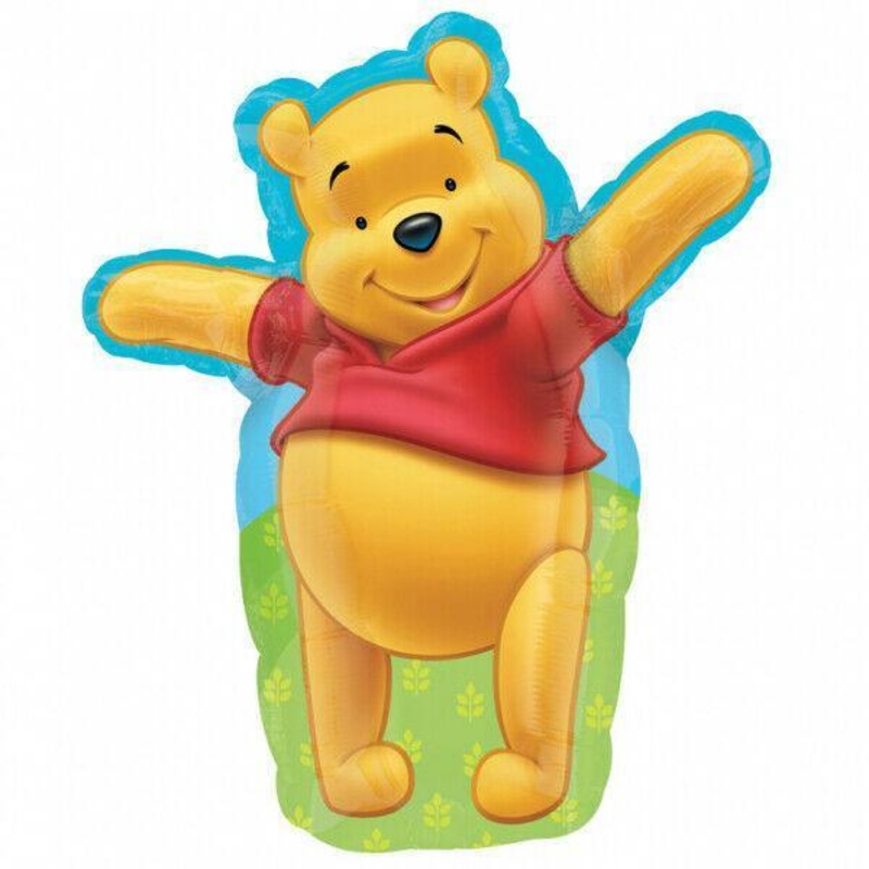 Winnie The Pooh Die Cut Foil Balloon 23in x 26in / 59cm x 67cm