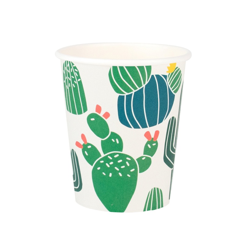 Cactus Paper Cups - Pack of 8