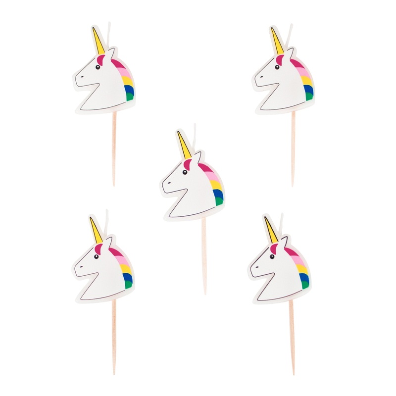 Candles - Unicorn - Pack of 5