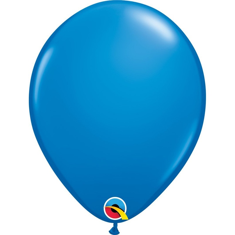 Dark Blue Round Plain Latex Balloon 11in / 28cm