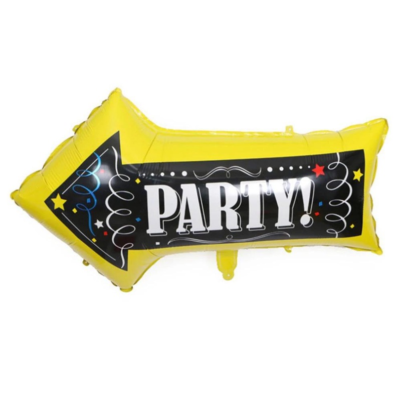 Party Arrow Foil Balloon 19in x 32in / 50cm x 82cm