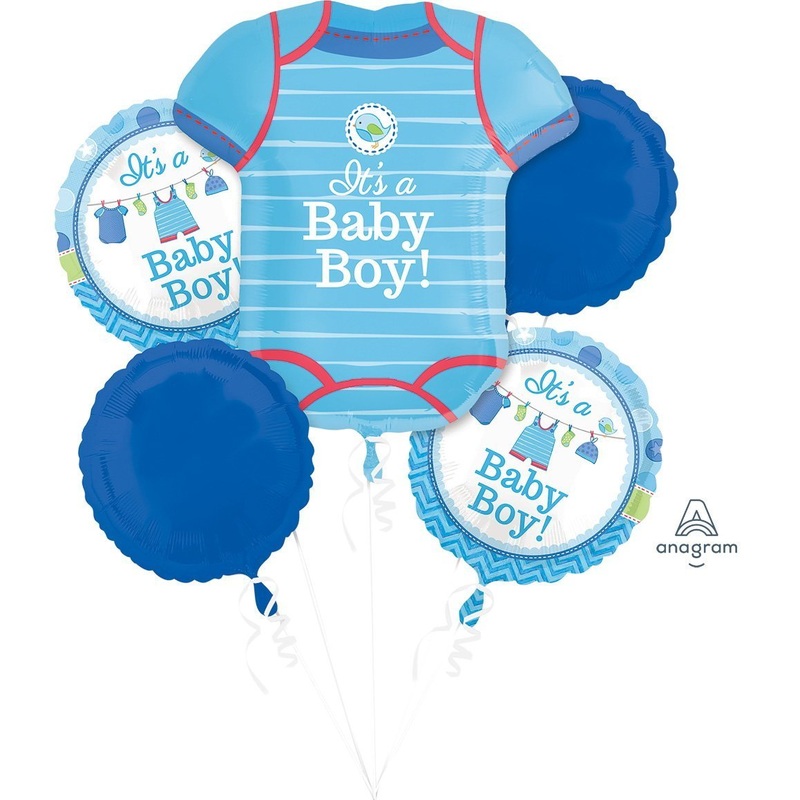 Shower With Love Boy - Foil Balloon Bouquet