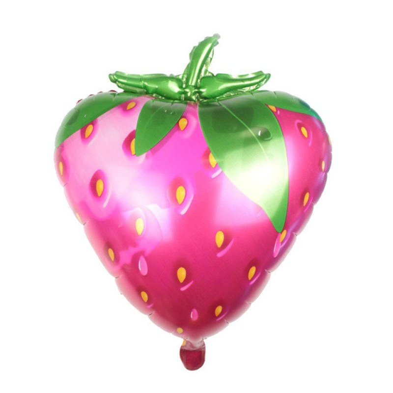 Strawberry Foil Balloon 19in x 24in / 49cm x 63cm