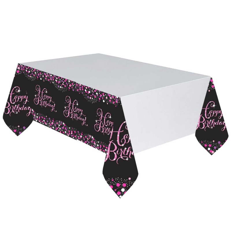 Tablecover - Birthday - Pink/Purple/Black