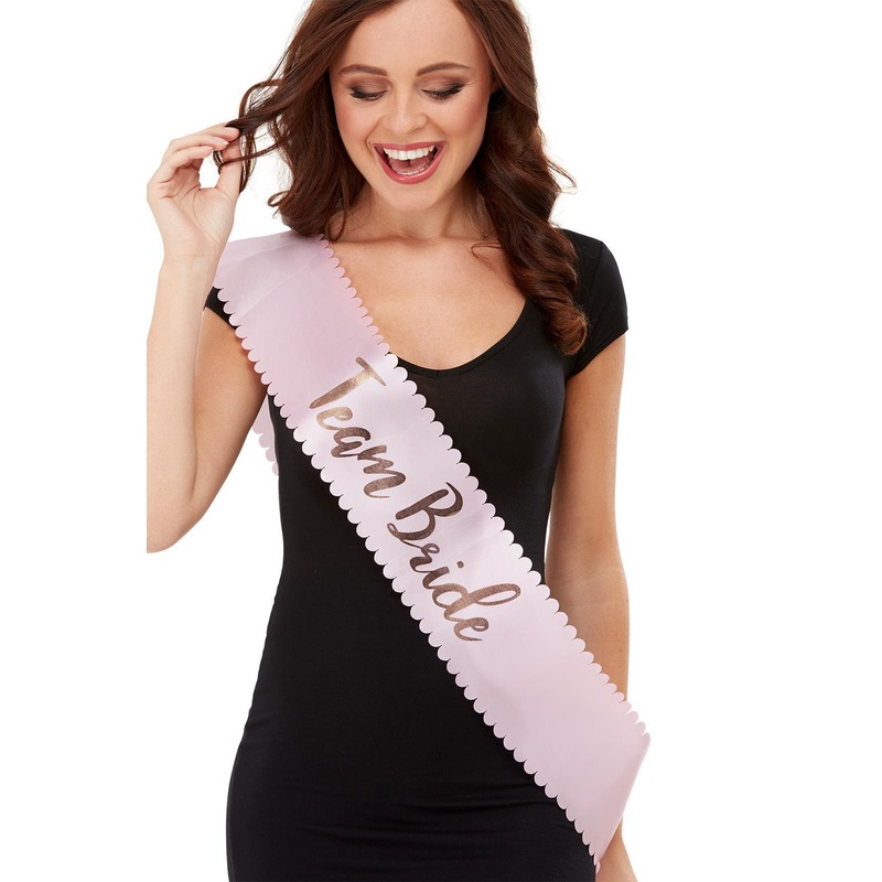 Sash - Team Bride - Pink