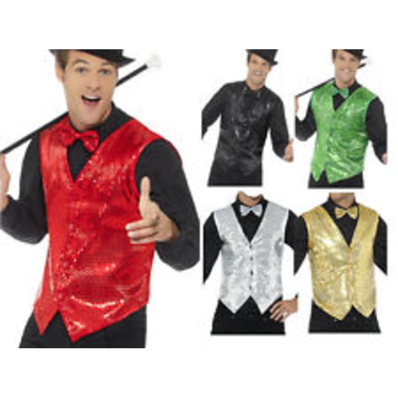 Sequin Waistcoat - Assorted Colours