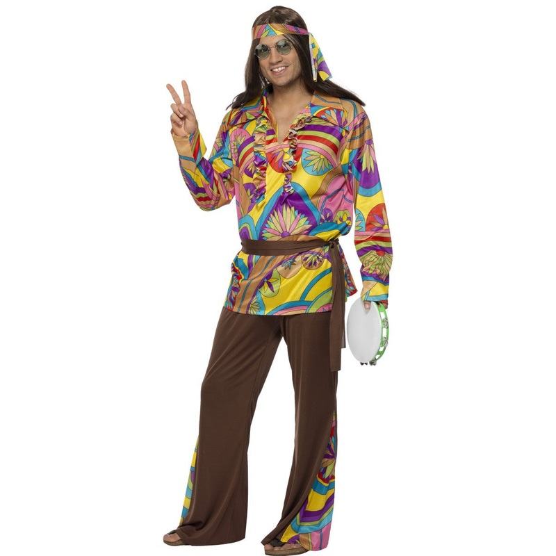 60's/70's Hippie Man Costume - Psychedelic