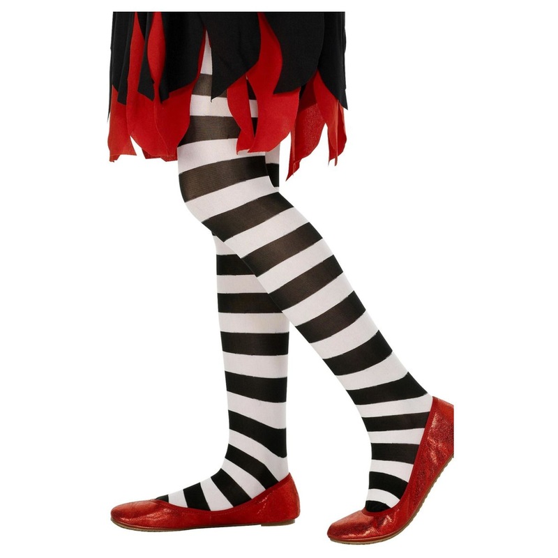 Tights - Striped - Black/White - Childs