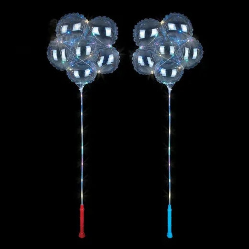 16.5" Light-Up Flower Balloon Wand