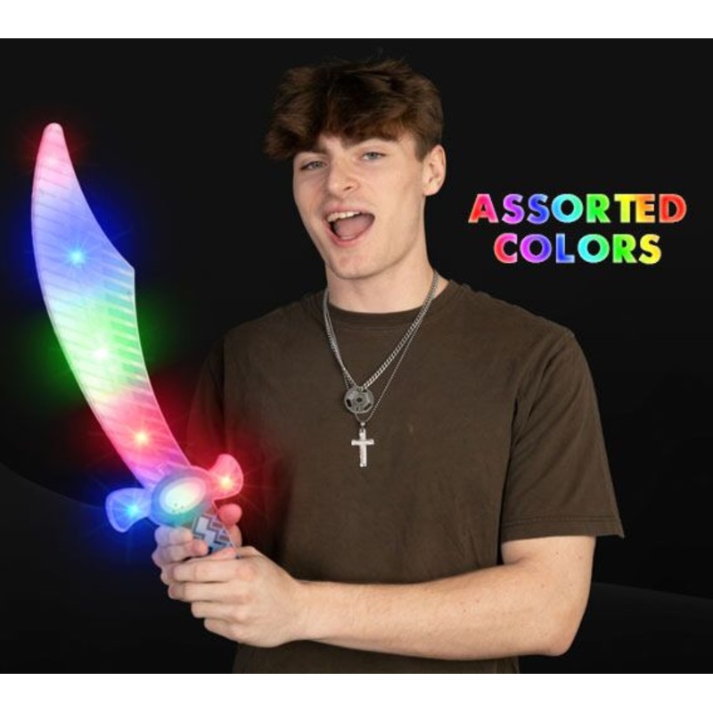 22 Inches Light Up Crystal Pirate Sword