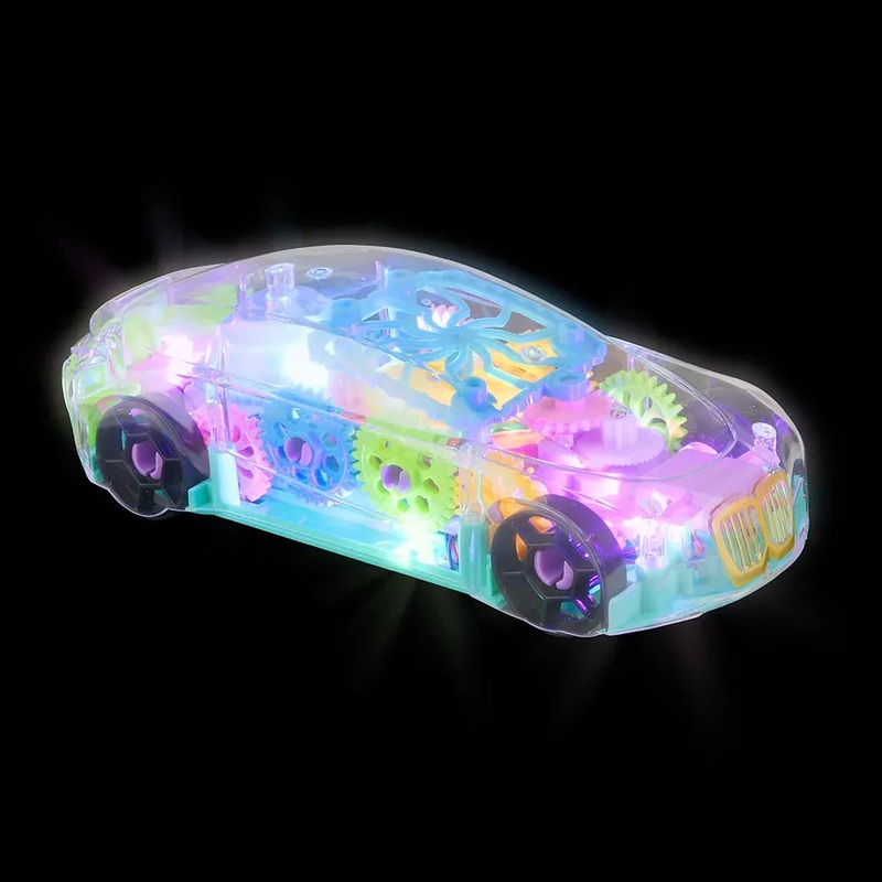 8" Light-Up Transparent Car