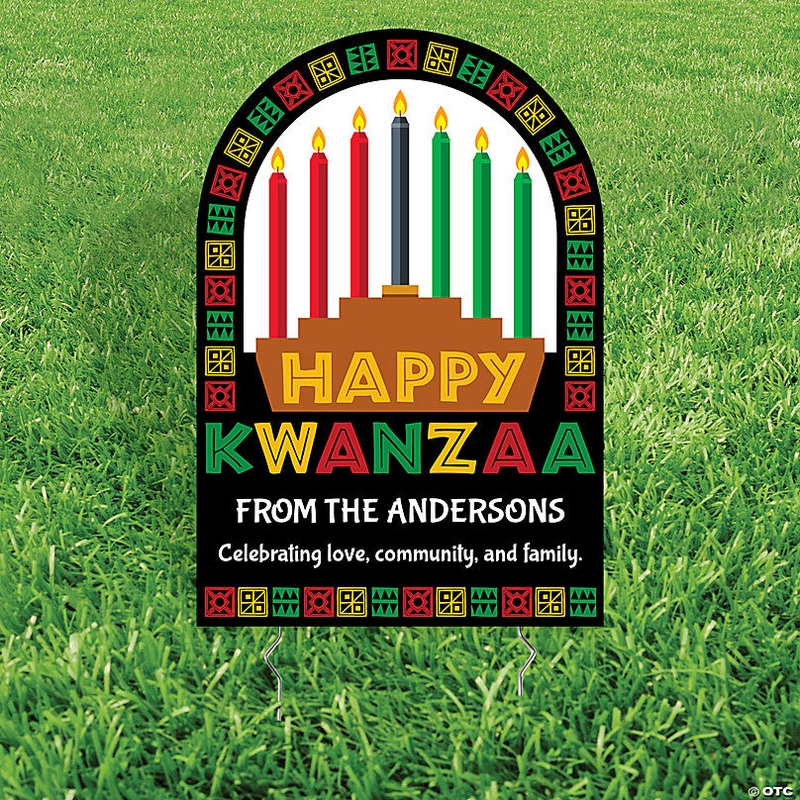 Personalized Kwanzaa Yard Sign