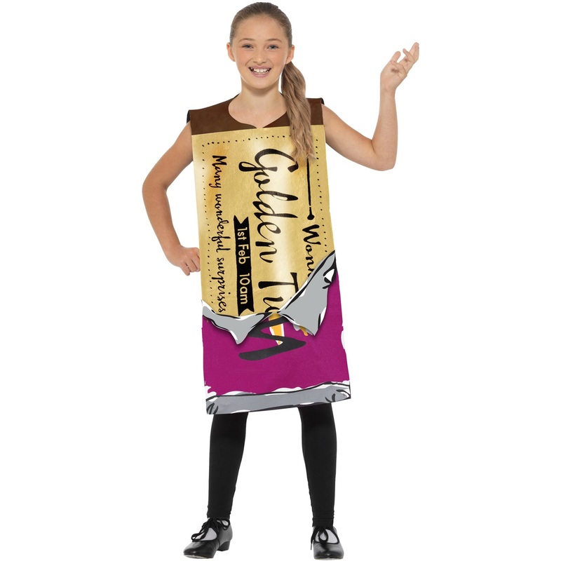 Roald Dahl Winning Wonka Bar Costume - Childs