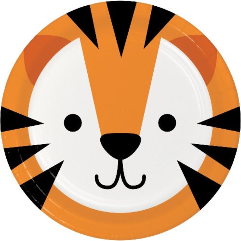Tiger Party Dinner Plates