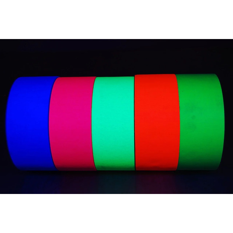 2 Inch UV Blacklight Reactive Fluorescent Gaffer Tape - 6 Yards Long