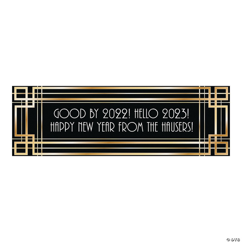 Roaring 20s Art Deco Grand Events Custom Banner - Medium