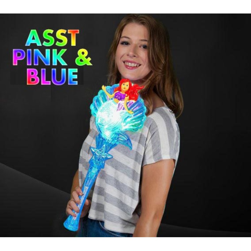 17 Inch Light Up Seashell Mermaid Wand