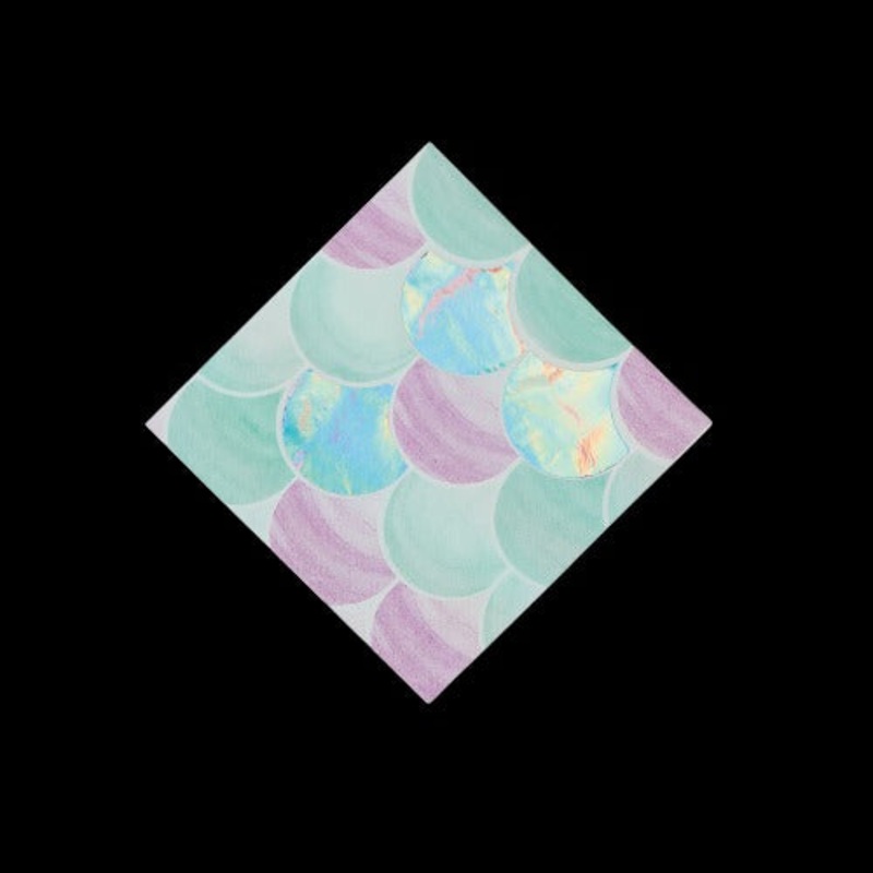 Mermaid Sparkle Beverage Napkins
