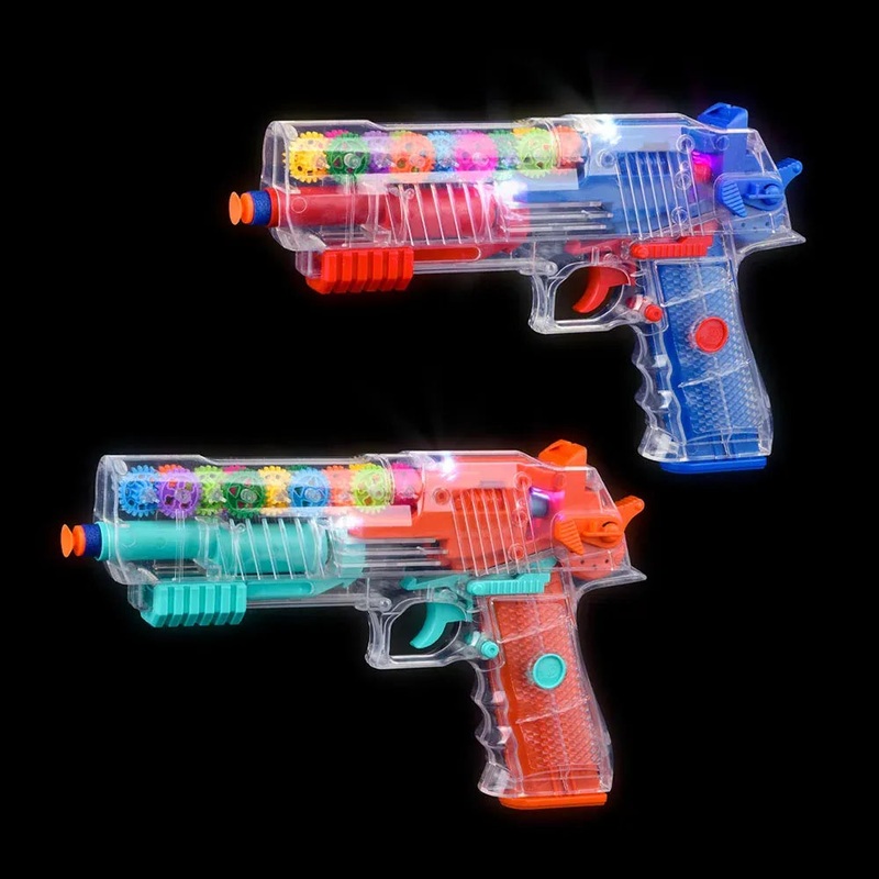 9.5" Gear Light-Up Foam Dart Blaster