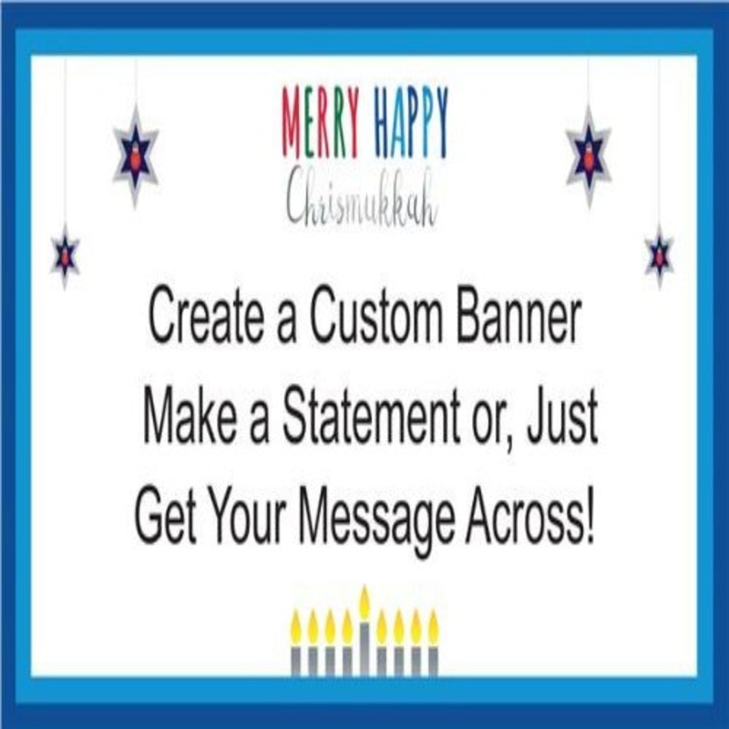 Merry Happy Chrismukkah Custom Banner
