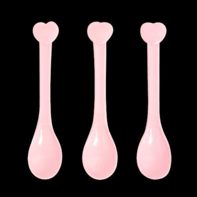 Pink Heart Spoons