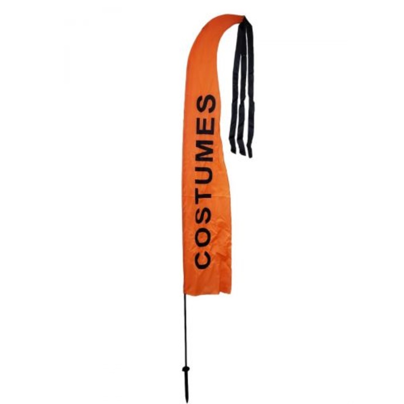 Costume Flag 84 Inches Including Pole