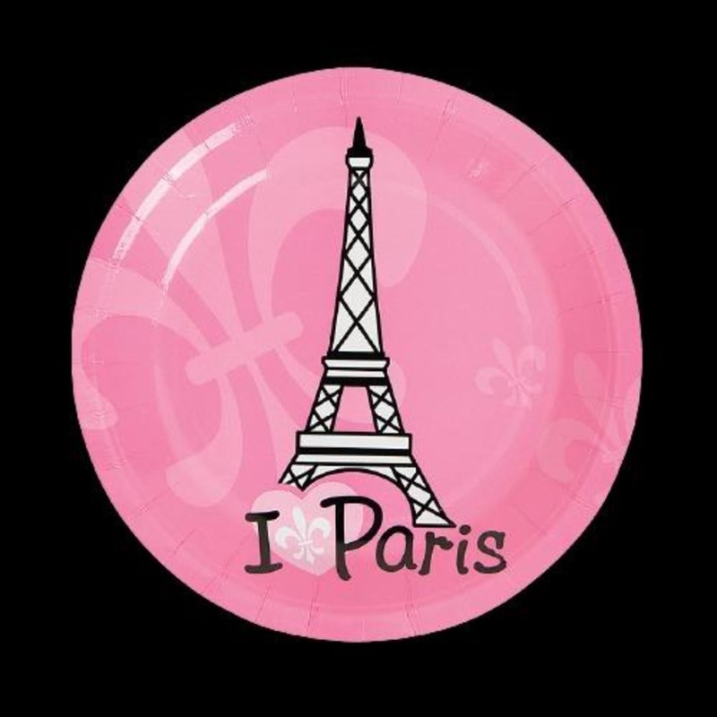 Perfectly Paris Paper Dessert Plates