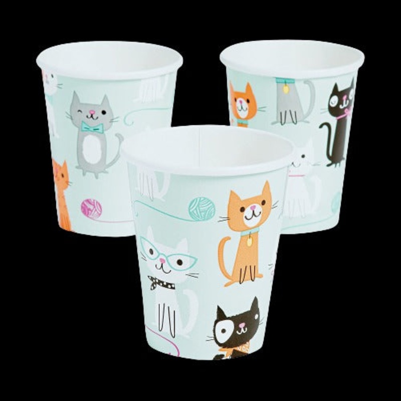 9 Oz Purr-Fect Party Paper Cups