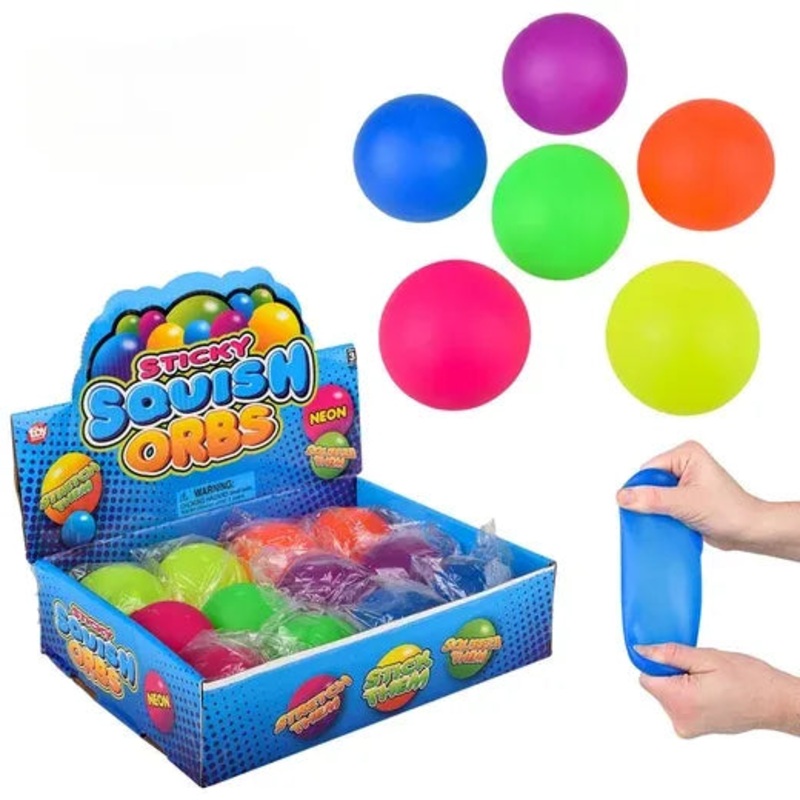 2.75" Squish Sticky Neon Balls