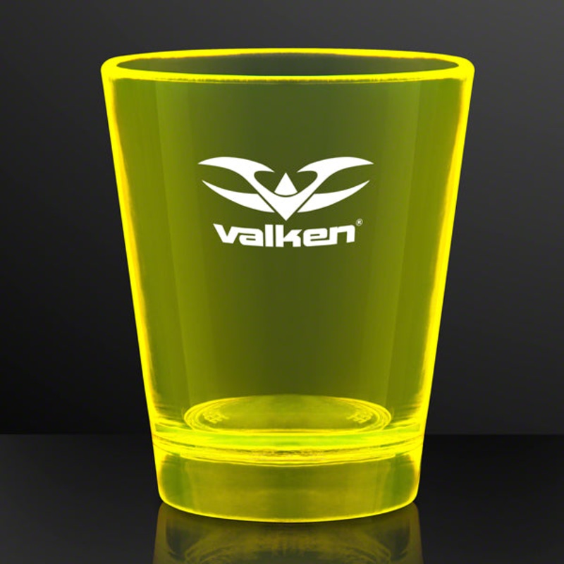 1.5 oz. Neon Yellow Glow Shot Glasses, UV Reactive