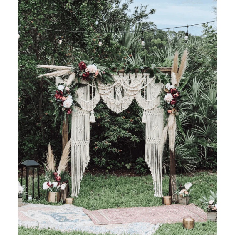 Boho Macrame Wedding Backdrop, Wedding Arch, Bohemian Wedding