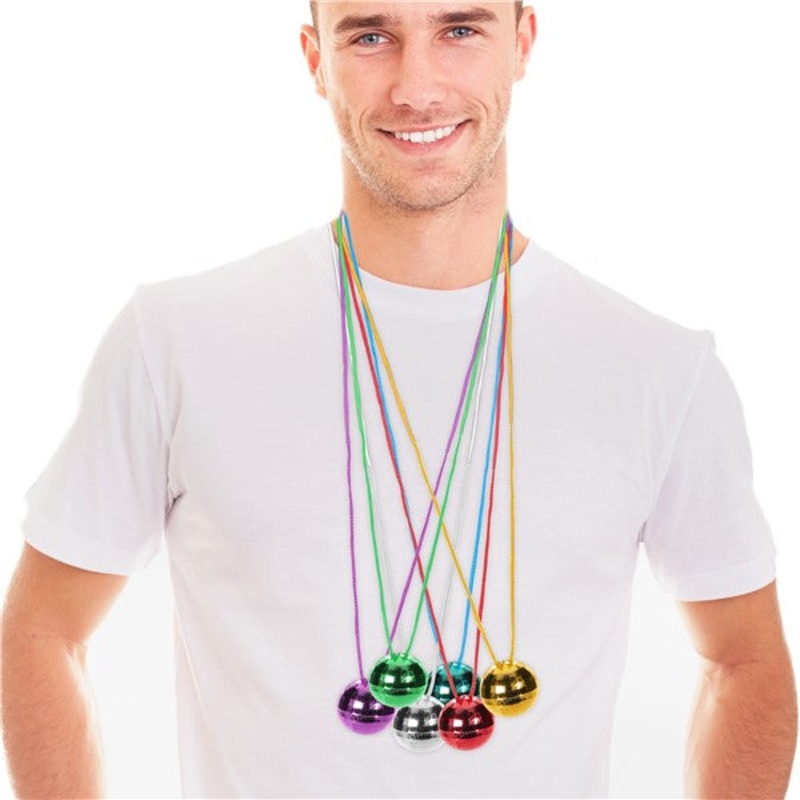 Disco Ball Necklaces (12 Per pack)