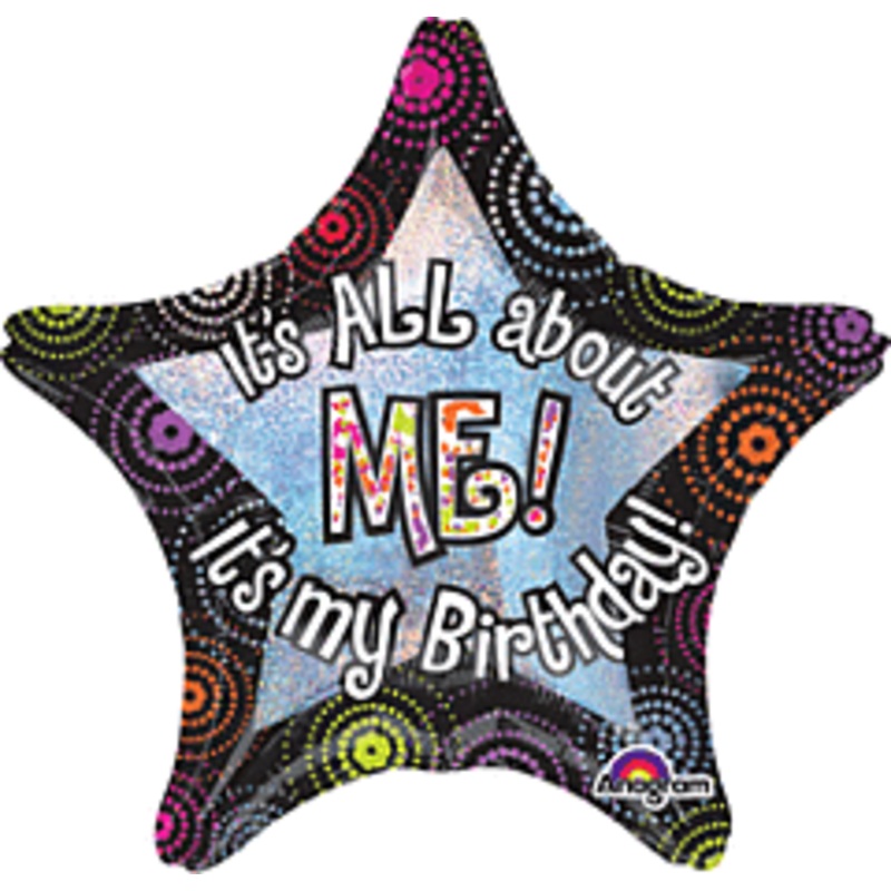 #009 It's All About Me Holographic 28in Supershape