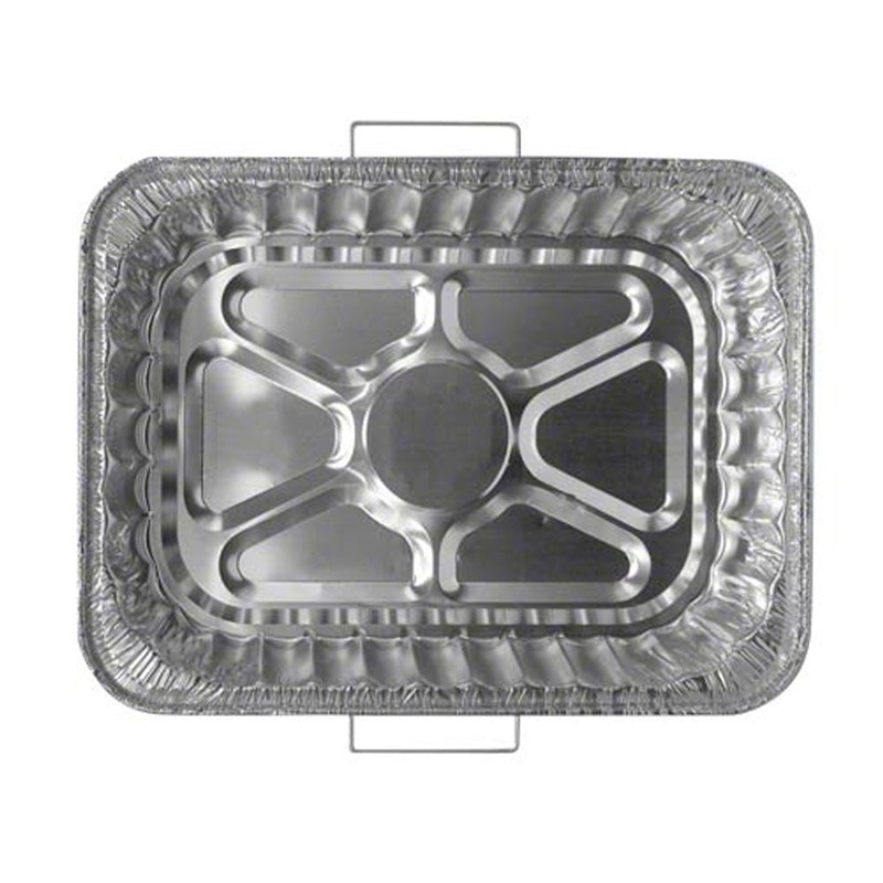 Aluminum Rectangular Roaster Pan With Handles