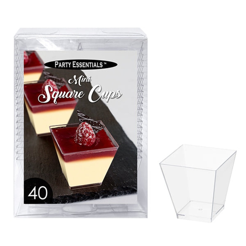 Mini Square Cups 40ct