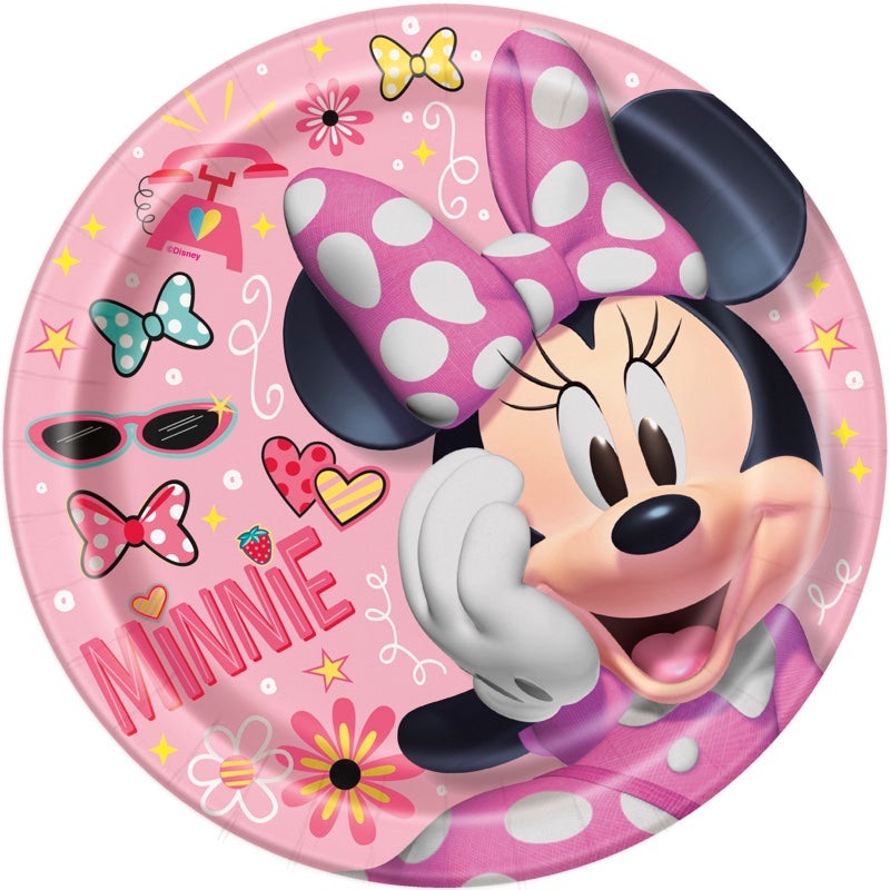 Minnie Mouse 9" Plates  8ct