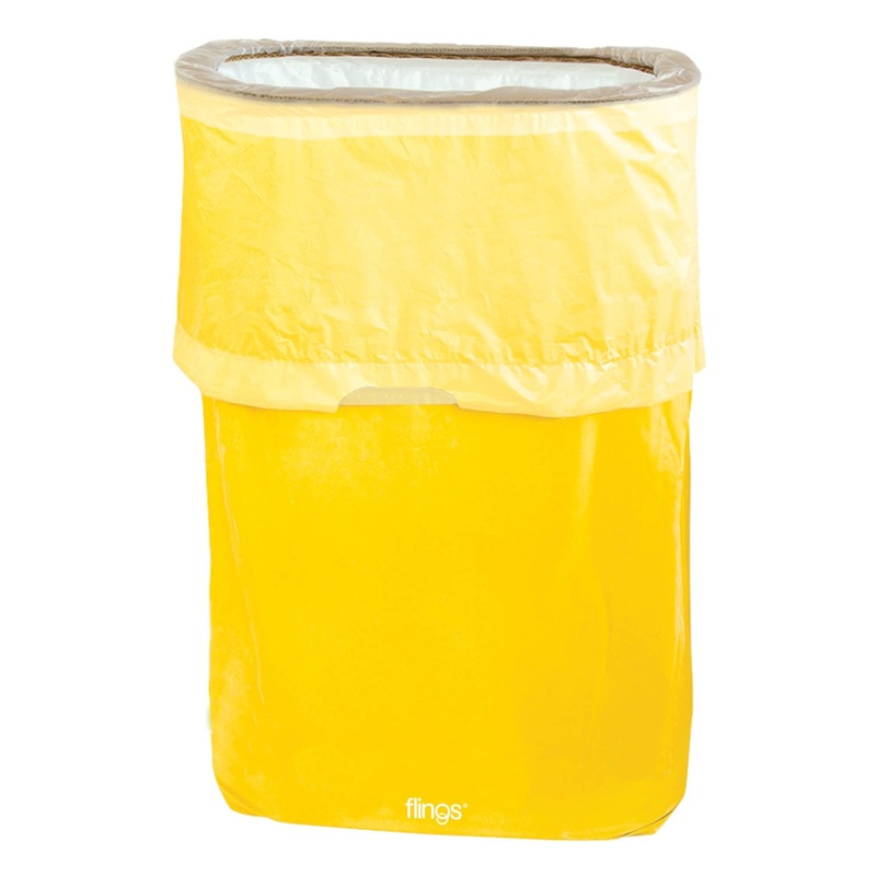 Pop-Up Trash Bin - Yellow