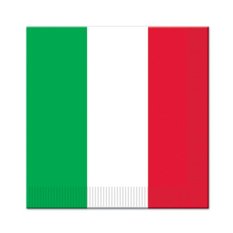 Red, White & Green Lunch Napkins 16ct