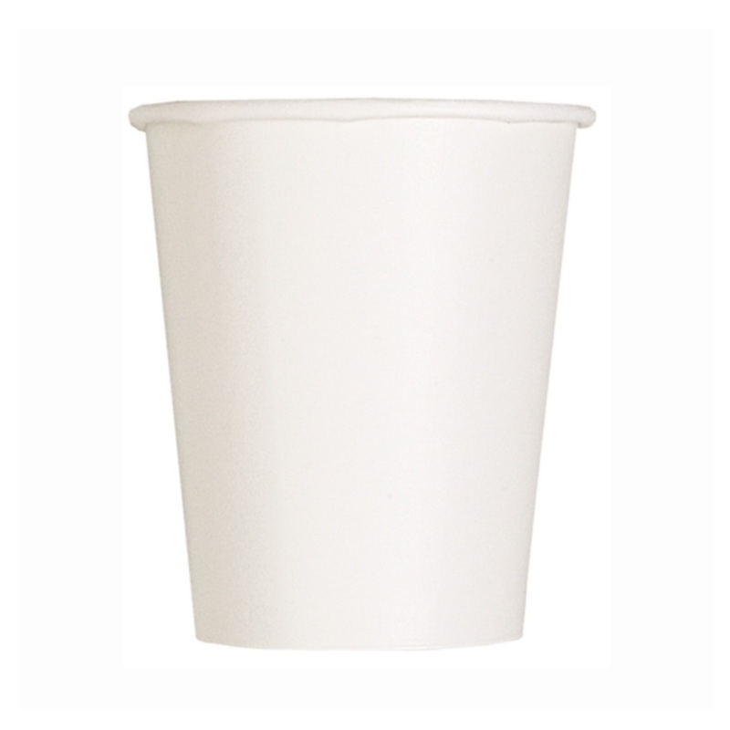 White 9oz Paper Cups 20ct