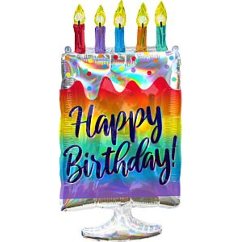 #021 Iridescent Cake 30in Supershape